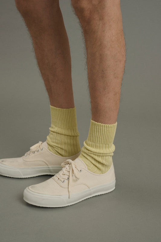 Barth socks - Pale Yellow - Cotton - Men