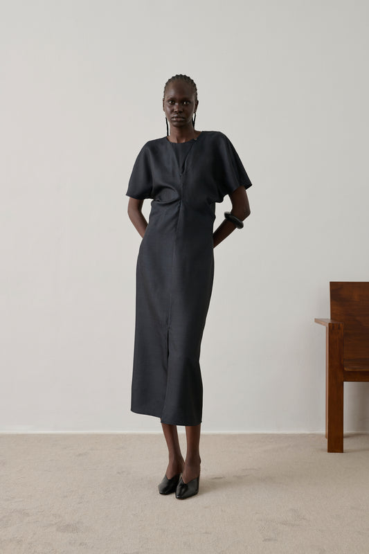 Robe Ella - Noir - Soie - Femme