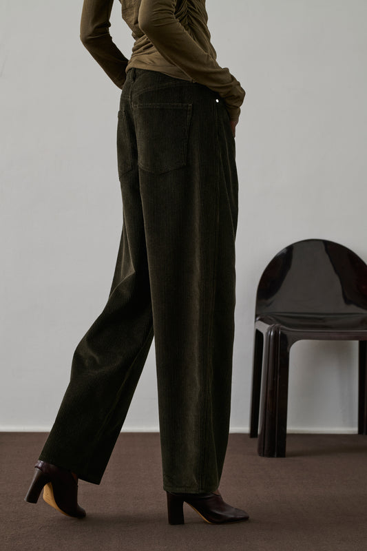 Pantalon Gunther - Ébène - Coton - Femme