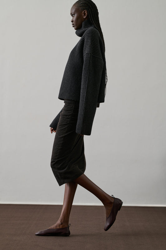 Pull Flynn - Gris Anthracite - Laine - Femme