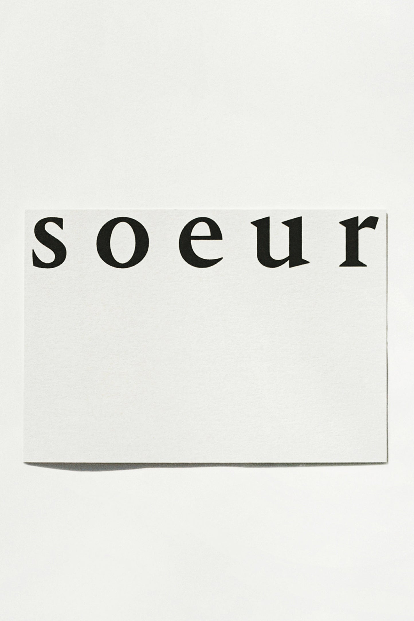 Soeur E-Gift Card N°6