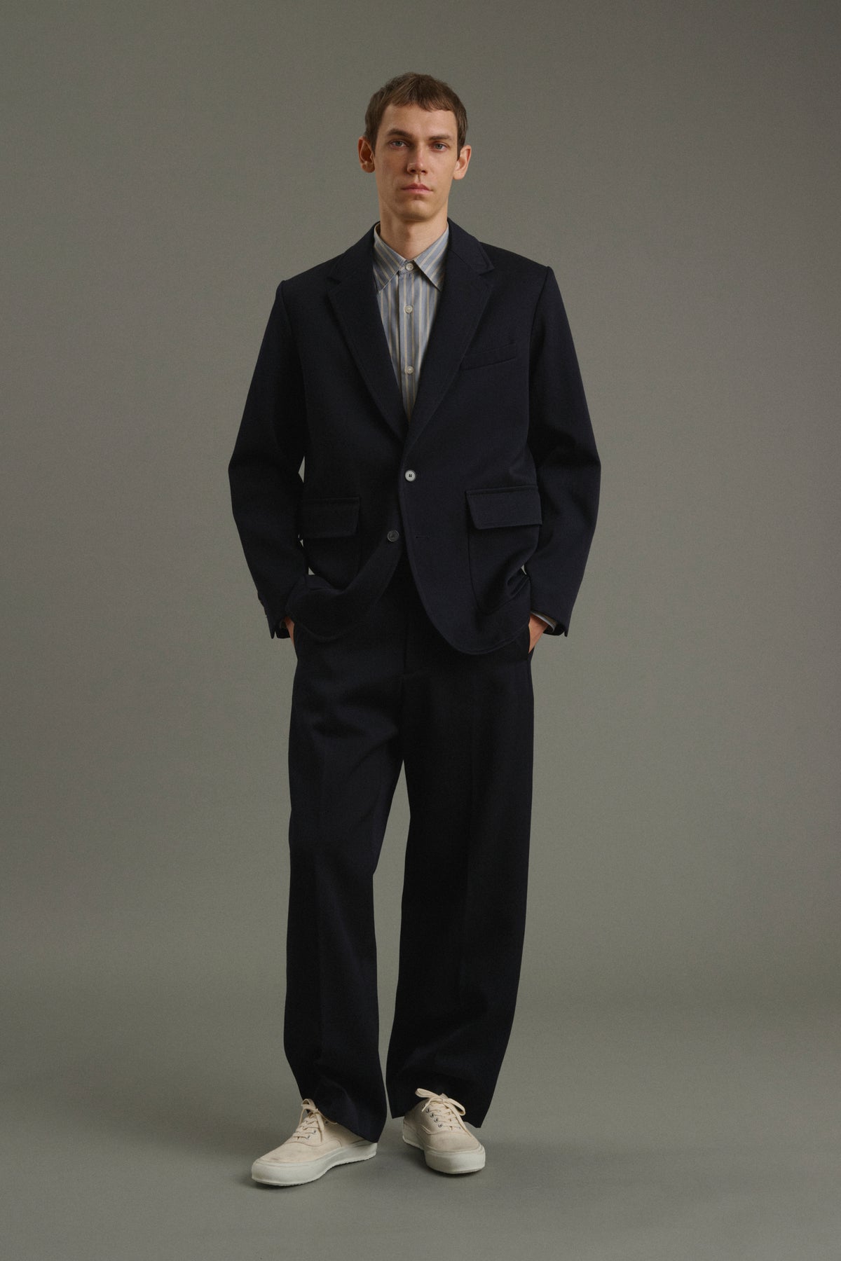 Trousers Antonin - Dark Navy - Wool - Men vue 6