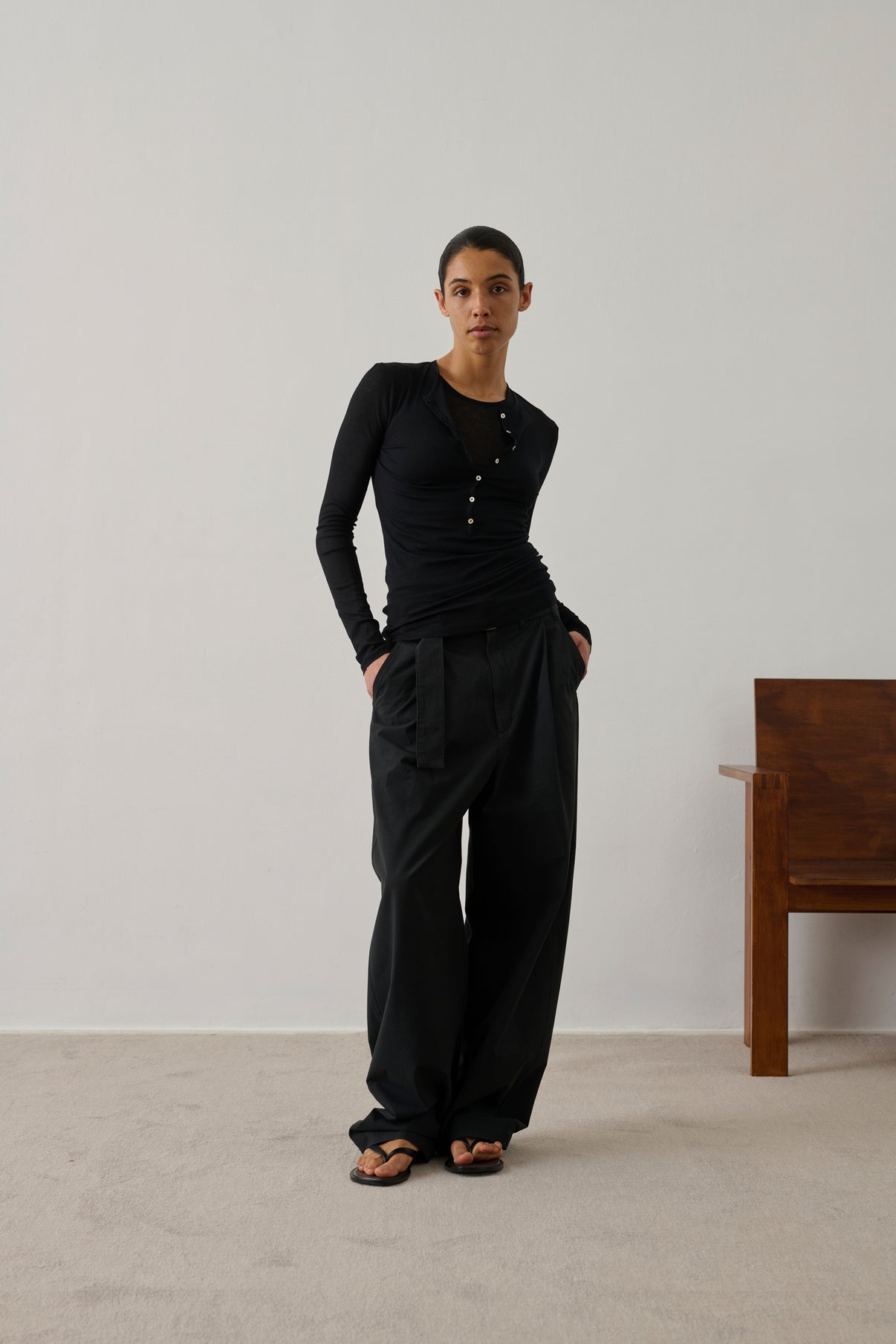 Tee-Shirt Isabella - Noir - Coton - Femme vue 3