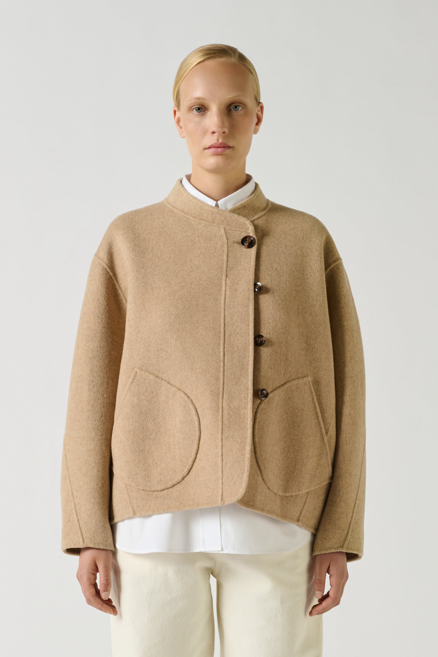 Manteau Windsor - Beige Chiné - Laine - Femme