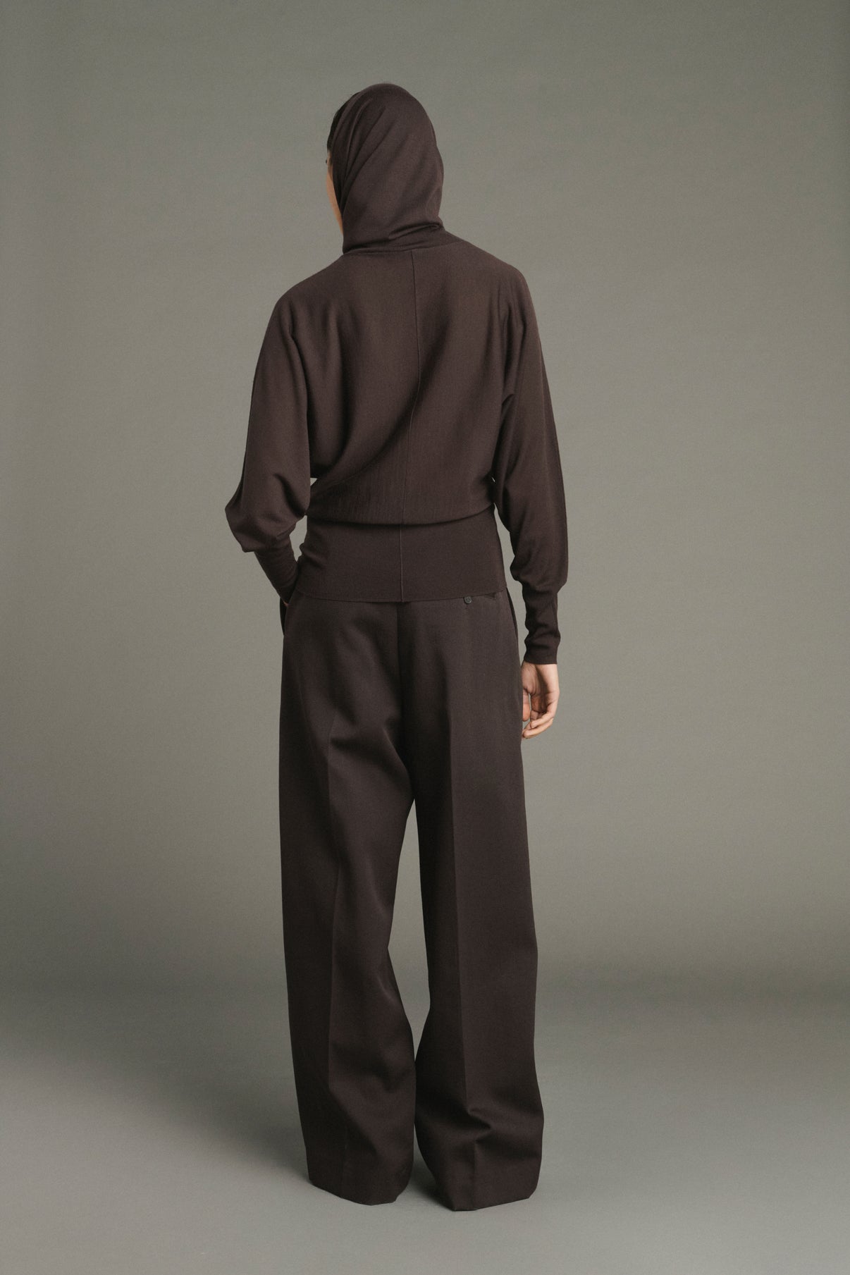 Pullover Lindsay - Chocolate - Merino Wool - Women vue 4