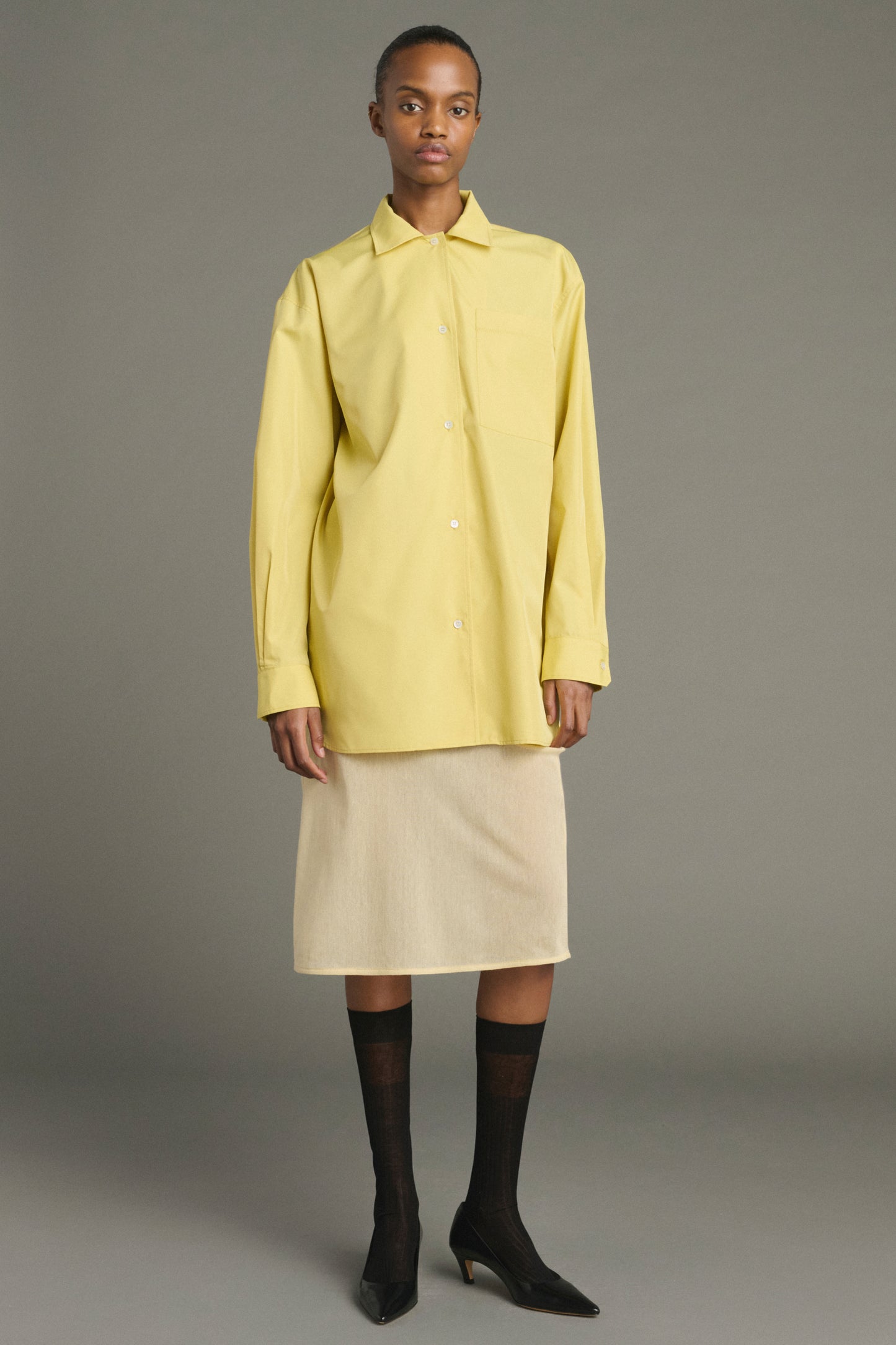 Kita shirt - Yellow/Beige - Women