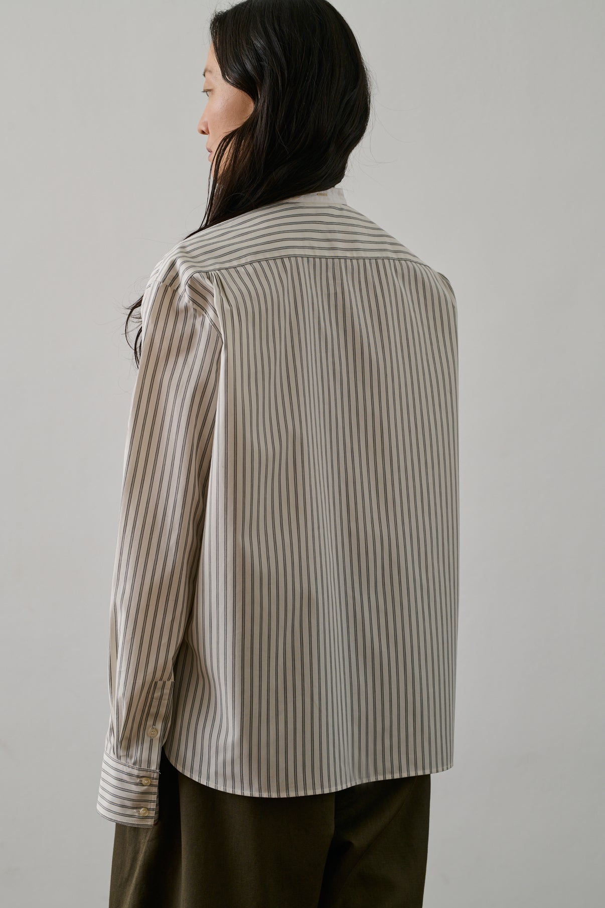 Chemise Bermudes - Blanc Cassé/Noir - Coton - Femme vue 4