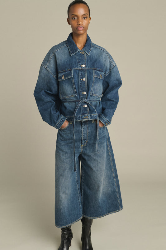 Lys Jacket - Washed Blue denim - Cotton - Women