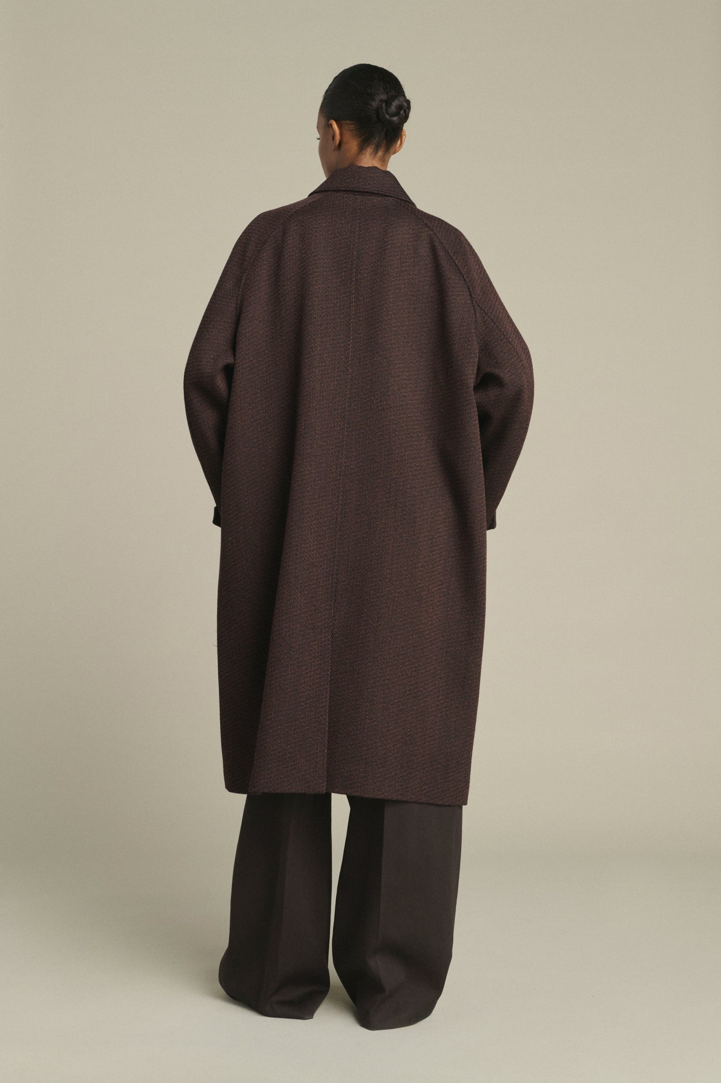 Leandre Coat - Brown/Black - Wool - Women