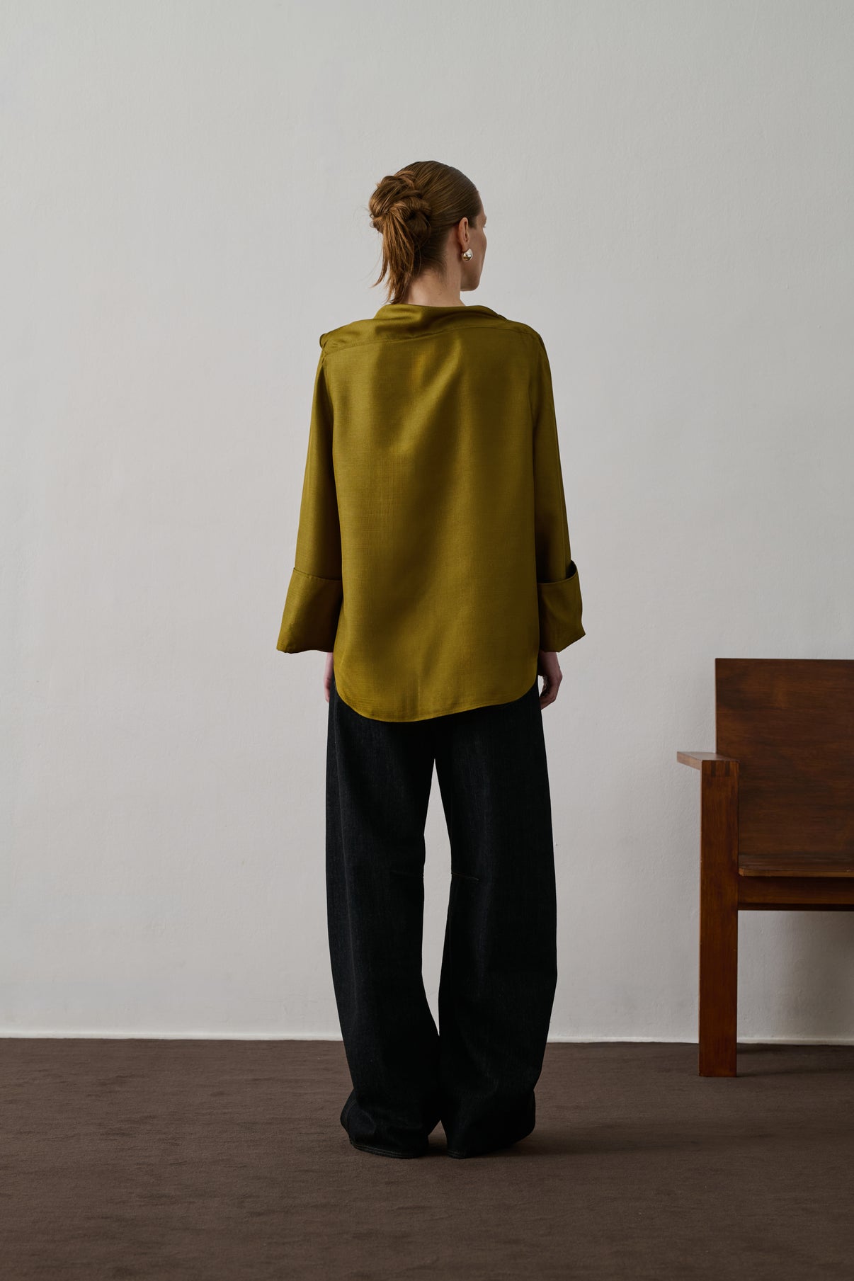 Blouse Grace - Bronze - Soie - Femme vue 2