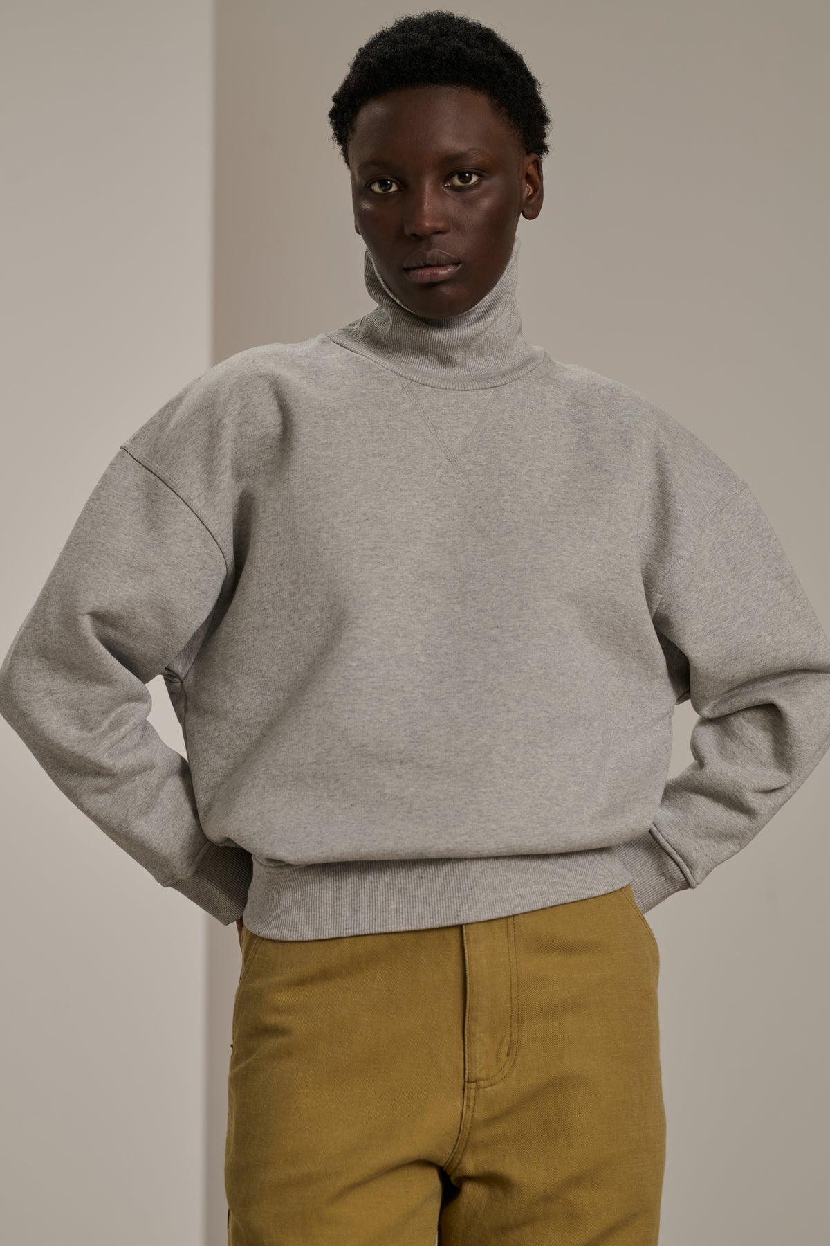 Sweatshirt Vito - Grey Marl - Cotton - Women