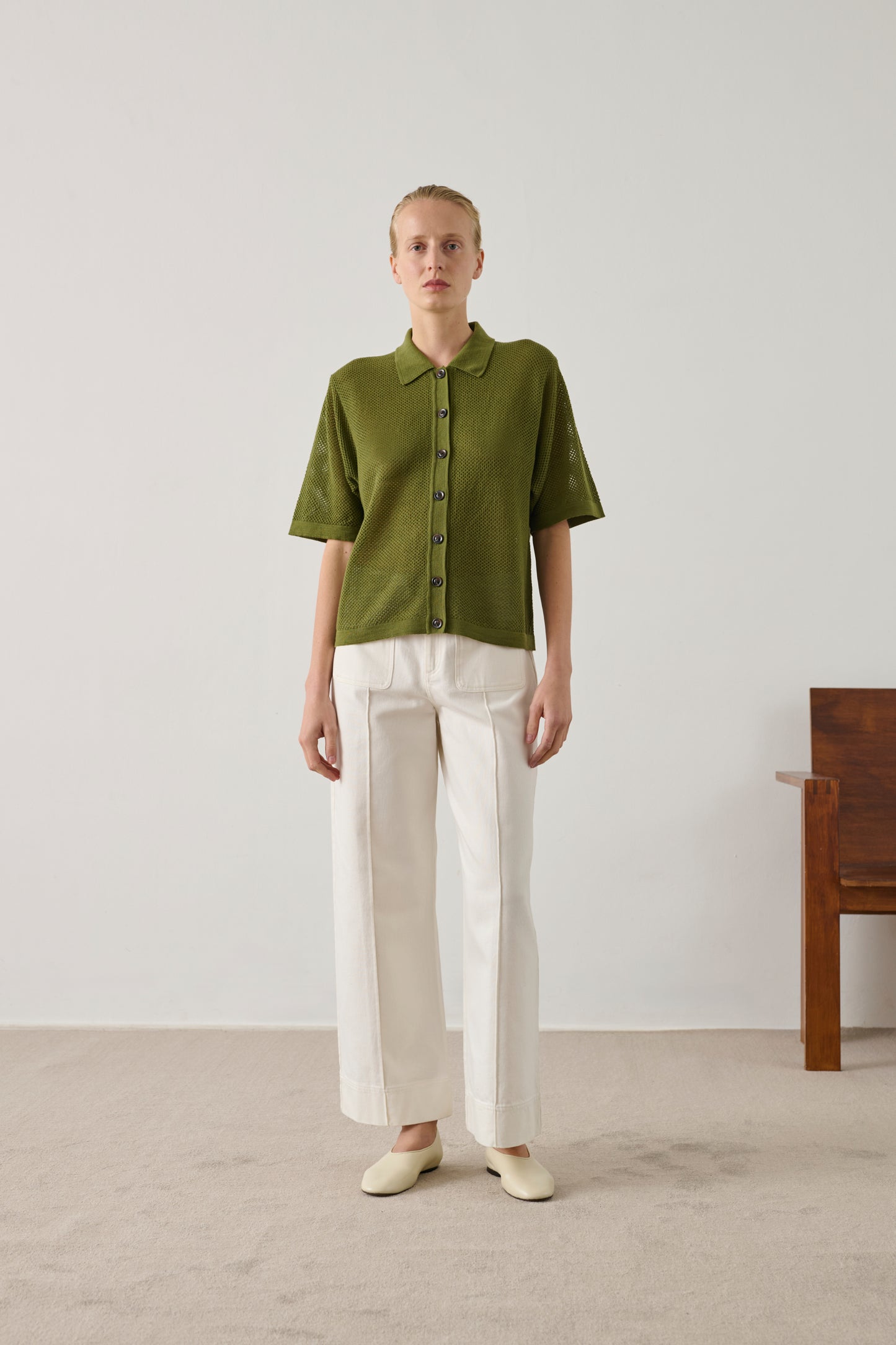 Jean Harry - Craie - Coton - Femme