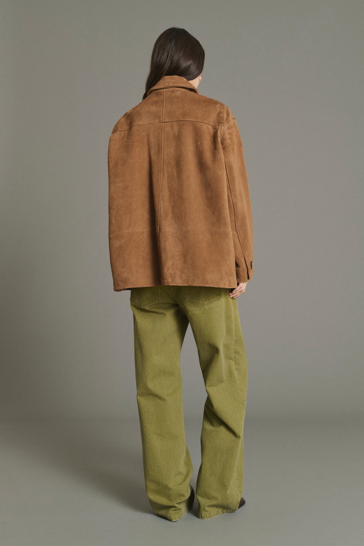 Jacket Vincenzo - Natural Split Leather Women - Soeur vue 2