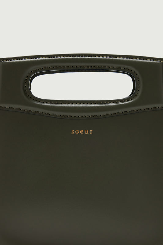 Cheri Mini bag - Military Green - Leather - Women