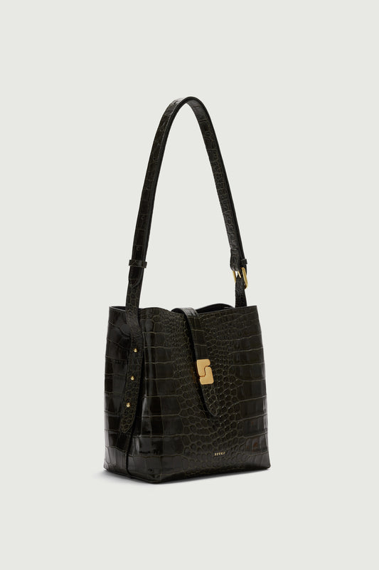 Bello Mini bag – Olive Green – Leather – Women